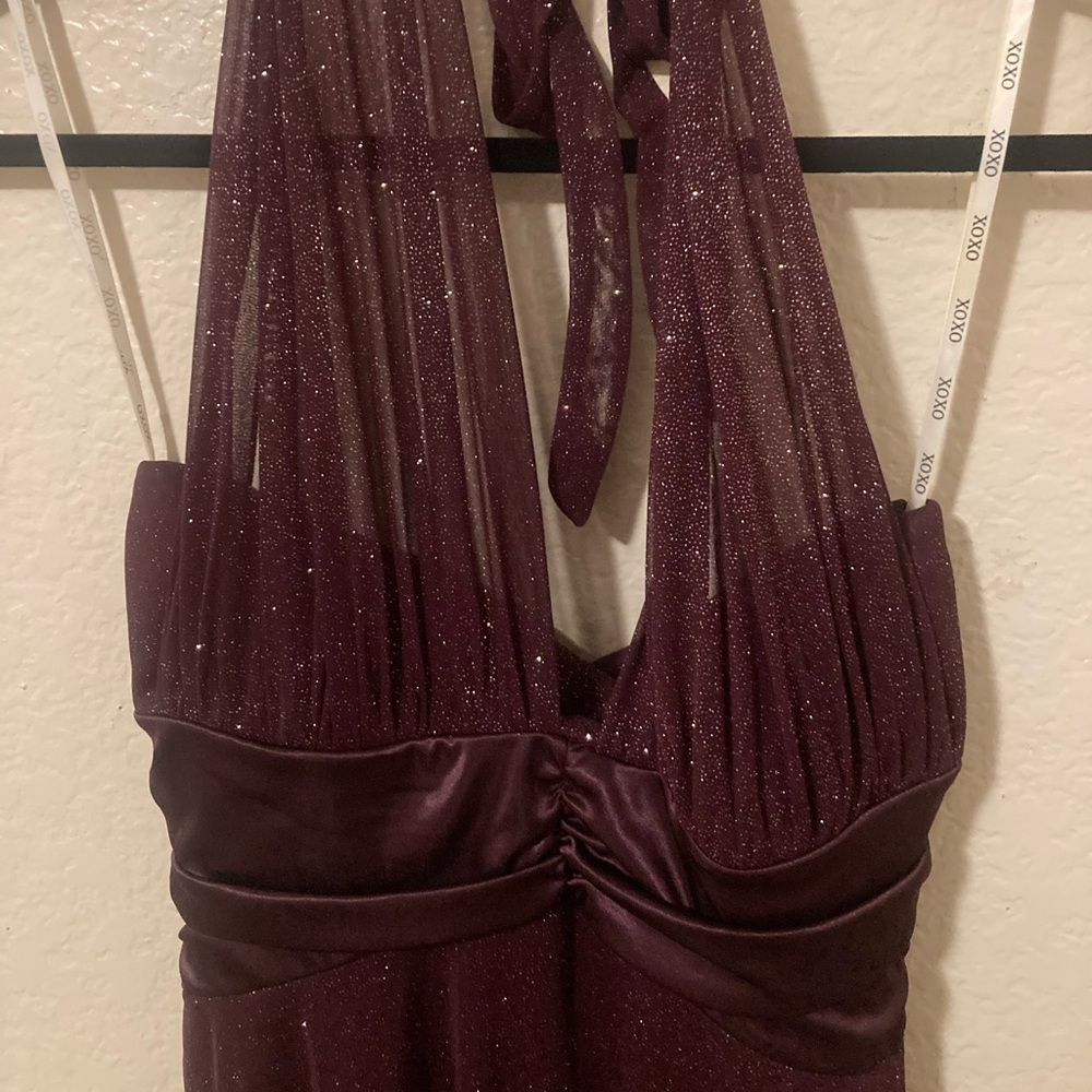 XOXO full length purple glitter Prom Dress